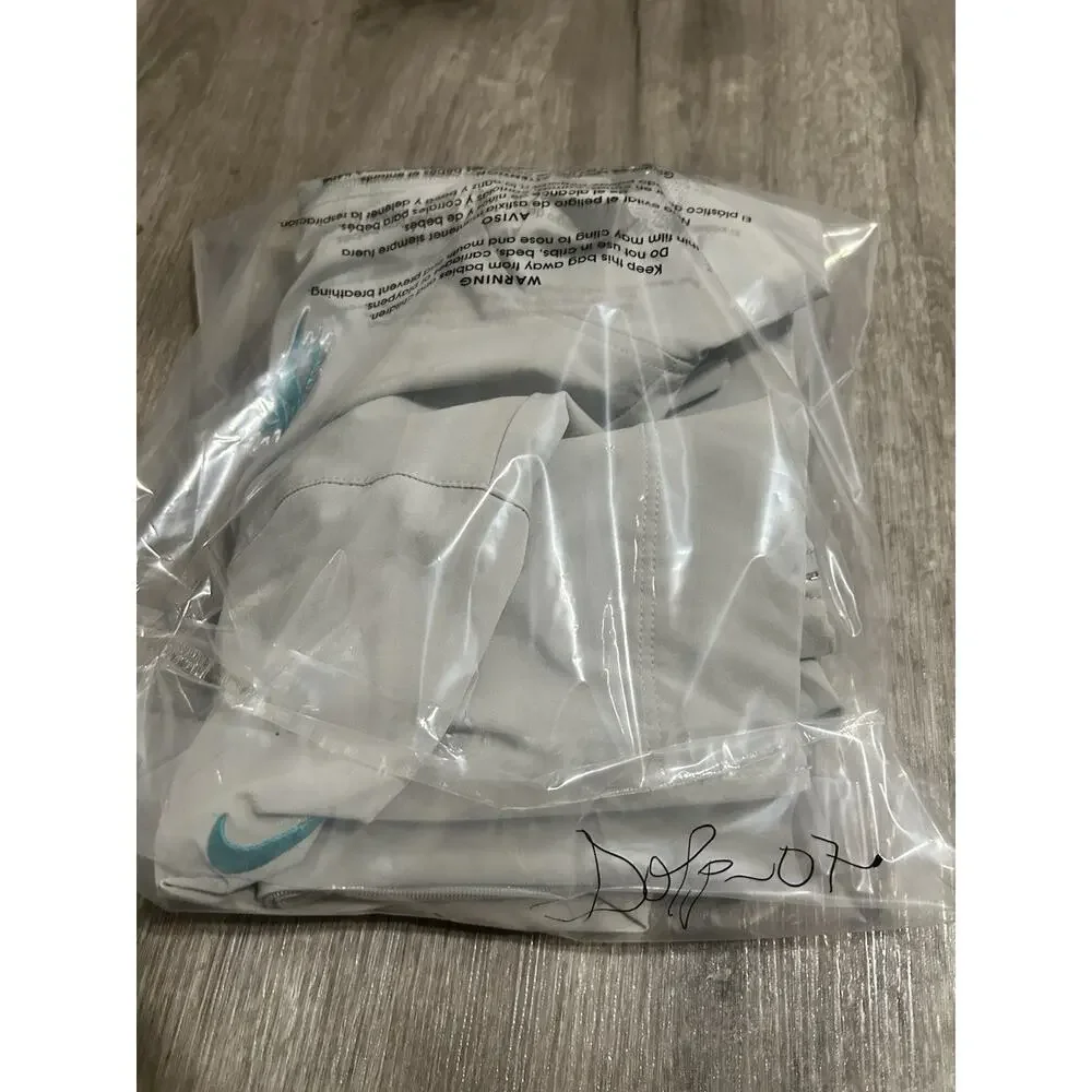 Nike NFL Miami Dolphins Jacket Mens M Gray On-Field Track Coaches Windbreaker